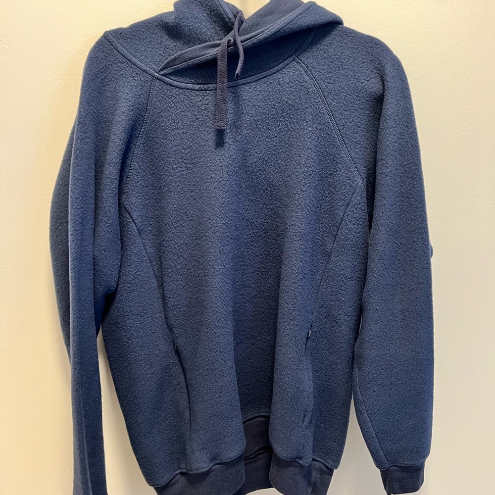 Alo - Blue Fleece Hoodie - Size L
